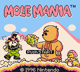 Mole Mania Title Screen